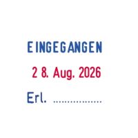 trodat Datumsstempel 77960 41x24mm selbstfärbend blau/rot