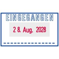 trodat Printy-Dater 64247  Datumstempel EINGEGANGEN Druck bl/rt