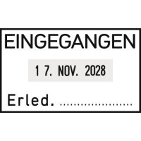 trodat Classic 73359 Datumstempel 6x3,5x10,2cm l.gr/rt