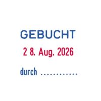 trodat Datumsstempel 77960 41x24mm selbstfärbend blau/rot