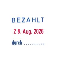 trodat Datumsstempel 77960 41x24mm selbstfärbend blau/rot