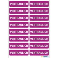 HERMA Hinweisetikett 15037 12,5x40mm Vertraulich 320 Stück