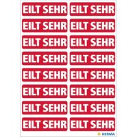 HERMA Hinweisetikett 15036 12,5x40mm Eilt sehr rot 320 Stück