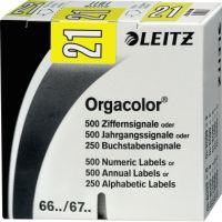 Leitz Jahressignal Orgacolor 2021 67511015 gelb 500 Stück