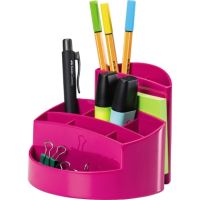 HAN Stifteköcher RONDO 17460-96 9Fächer Polystyrol pink
