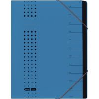 ELBA Ordnungsmappe chic 400002020 DIN A4 7Fächer Karton blau