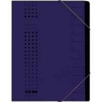 ELBA Ordnungsmappe chic 400002023 DIN A4 7Fächer Karton dunkelblau