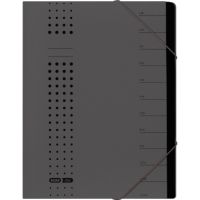 ELBA Ordnungsmappe chic 400001999 DIN A4 7Fächer Karton anthrazit