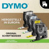 DYMO Schriftbandkassette D1 2093096 9mmx7m schwarz auf weiß 10St.
