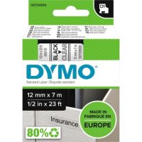 DYMO Schriftbandkassette D1 S0720500 12mmx7m schwarz auf transparent