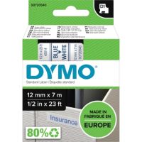 DYMO Schriftbandkassette D1 S0720540 12mmx7m blau auf weiß