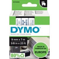 DYMO Beschriftungsband D1 S0720690/40914 9 mm x 7 m blau auf weiß