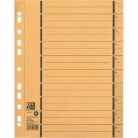 Oxford Trennblatt 400004666 DIN A4 250g Karton gelb 100 Stück