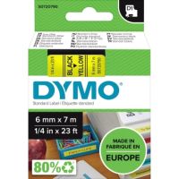 DYMO Schriftbandkassette D1 S0720790 6mmx7m schwarz auf ge