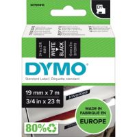 DYMO Schriftbandkassette D1 S0720910 19mmx7m weiß auf schwarz