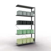 SCHULTE Regal MULTIplus150 12735 Anbauregal 2.000x1.000x300mm 5Böden verzinkt