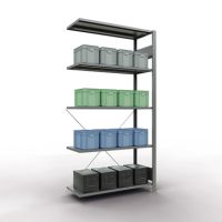 SCHULTE Regal MULTIplus150 12745 Anbauregal 2.000x1.000x400mm 5Böden verzinkt