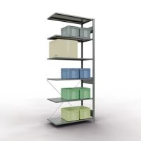 SCHULTE Regal MULTIplus150 12756 Anbauregal 2.500x1.000x500mm 6Böden verzinkt