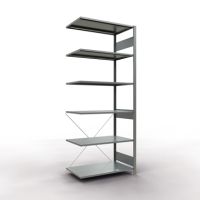 SCHULTE Regal MULTIplus150 12766 Anbauregal 2.500x1.000x600mm 6Böden verzinkt