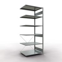 SCHULTE Regal MULTIplus150 12586 Anbauregal 2.500x1.000x800mm 6Böden verzinkt