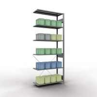 SCHULTE Regal MULTIplus150 12746 Anbauregal 2.500x1.000x400mm 6Böden verzinkt