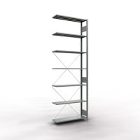 SCHULTE Regal MULTIplus150 12737 Anbauregal 3.000x1.000x300mm 7Böden verzinkt