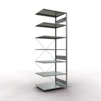 SCHULTE Regal MULTIplus150 12587 Anbauregal 3.000x1.000x800mm 7Böden verzinkt