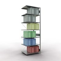 SCHULTE Regal MULTIplus150 12587 Anbauregal 3.000x1.000x800mm 7Böden verzinkt