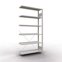 SCHULTE Regal MULTIplus85 36010 Anbauregal 2.000x1.000x300mm AL lichtgrau
