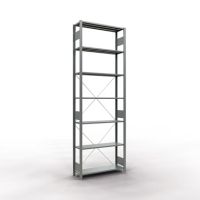 SCHULTE Regal MULTIplus150 12732 Grundregal 3.000x1.000x300mm 7Böden verzinkt
