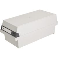 HAN Karteikasten 956-11 DIN A6 quer max. 1300Karten PS lichtgrau