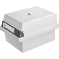 HAN Karteikasten 967-11 DIN A7 quer max. 800Karten PS lichtgrau