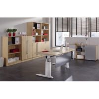 Schreibtischserie O Sichtblenden/SI16/S silber 160er