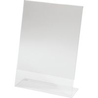 SIGEL Tischaufsteller TA210 DIN A4 213x302mm L-Form Arcyl glasklar