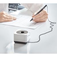 HAN Kugelschreiberständer i-Line 17651-32 Höhe 153mm Kugelkette weiß