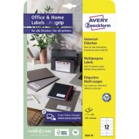 Avery Zweckform Universaletikett 3424-10 105x48mm weiß
