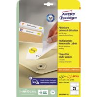 Avery Zweckform Etikett L4737REV-25 63,5x29,6mm weiß 810 Stück