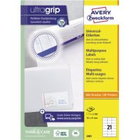 Avery Zweckform Universaletikett 3481 70x41mm weiß 2.100 Stück