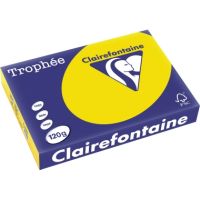 Clairefontaine Trophee Papier/1206C A4 goldgelb 120g 250 Blatt