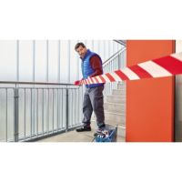 tesa Absperrband Signal 58137-00000 80mmx100m rot/weiß