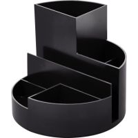 MAUL Stifteköcher MAULrundbox Recycling 4117690.ECO 6Fächer sw