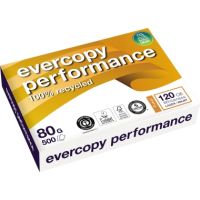 Evercopy Kopierpapier Performance 100% Altpapier A4 80g 500Blatt