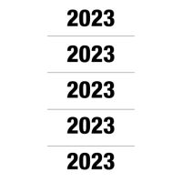 HERMA Jahresschild 2023 1683 60x26mm weiß selbstklebend 100 Stück