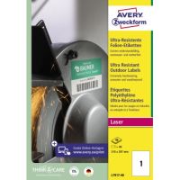 Ultra-Resistente Etiketten L7917-40 210x297mm weiß 40 Stück