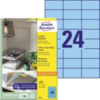 Avery Zweckform Universaletikett 3449 70x37mm blau 2.400 Stück