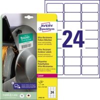Ultra-Resistente Folienetiketten L7912-10 63,5x33,9mm 240 Stück