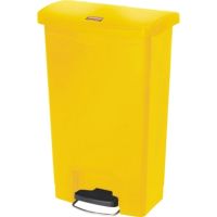 Rubbermaid Tretabfalleimer Slim Jim 1883575 Kunststoff 50l gelb