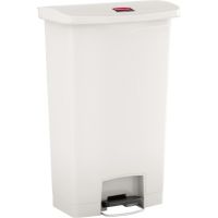 Rubbermaid Tretabfalleimer Slim Jim 1883559 Kunststoff 68l weiß