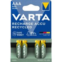 Varta Akku Recycled 56813101404 AAA NIMH 800mAh 4 Stück