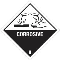 DR-Label Versandetikett DR234S1010 Kl.8 Corrosive 100x100mm 500St.